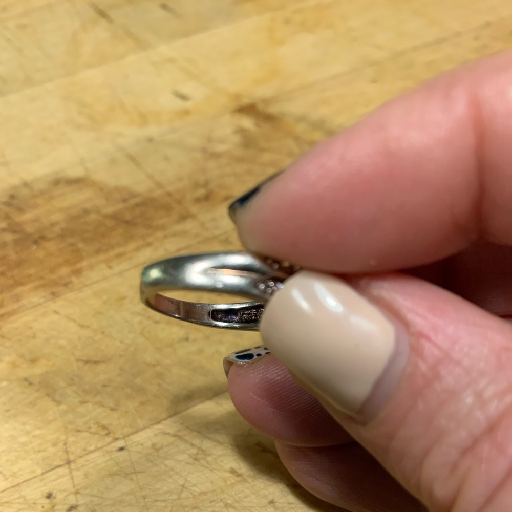 Simply Beautiful Serling Silver and CZ Ring. The perfect wedding band! - Picture 9 of 16